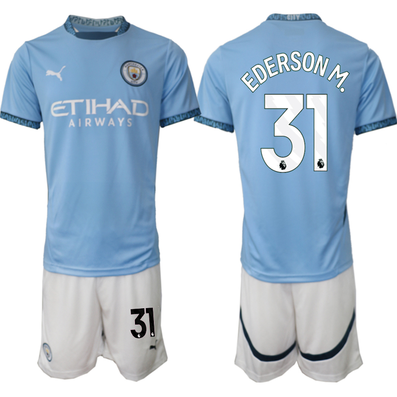 Men 2024-2025 Club Manchester City home blue #31 Soccer Jersey->indianapolis colts->NFL Jersey